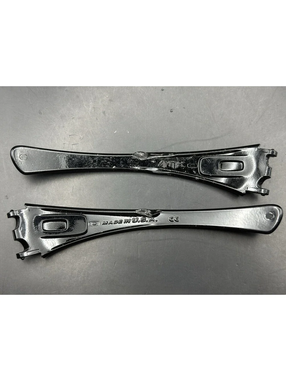 Oakley Antix Polished Black Koi Print OEM Replacement Arms